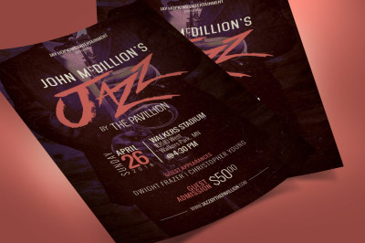 Jazz Concert Flyer Poster Template
