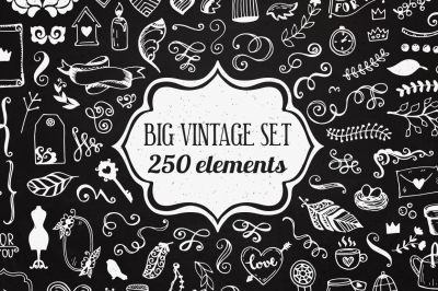 250 elements - Big Vintage Bundle