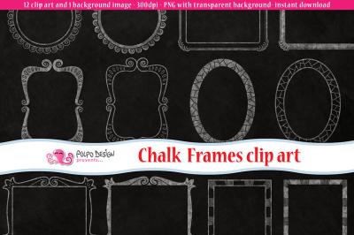 Chalkboard Frames clip art