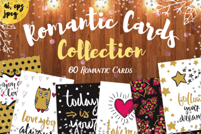 60 Romantic Wedding Cards Collection