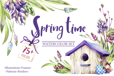 &ldquo;Spring Time&rdquo; watercolor collection