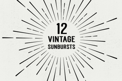12 Vintage Sunburst