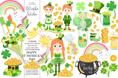 ST PATRICK&#039;S DAY clipart