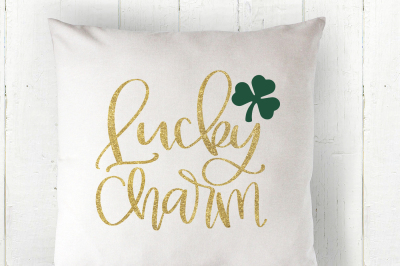 Lucky Charm - Hand Lettered SVG