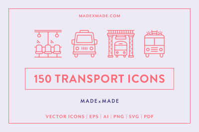 Line Icons &ndash; Transport