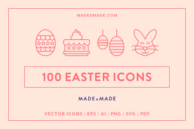 Line Icons &ndash; Easter