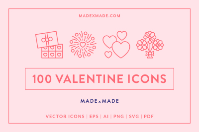 Line Icons &ndash; Valentines Day
