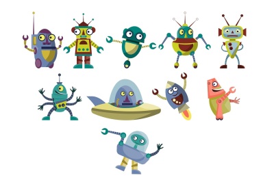 Little Robots illustration pack