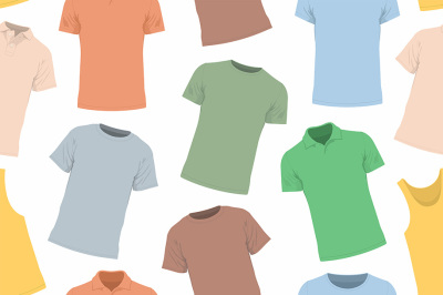 T-shirts seamless pattern