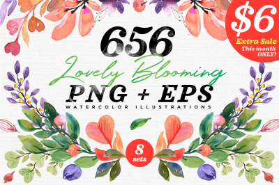 656 Lovely Blooming Hearts Greenery