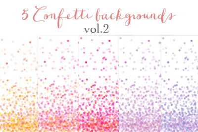 Confetti backgrounds vol.2