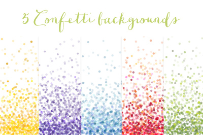Confetti backgrounds vol.1