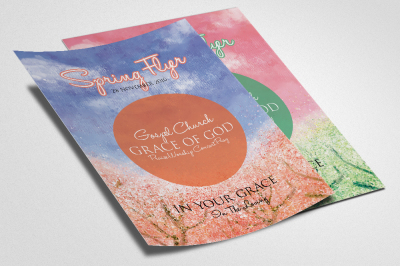 Spring Festival Party Flyer Template