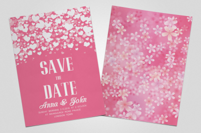 Double Sided Wedding Invitation