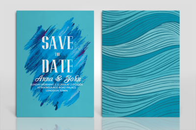 Double Sided Wedding Invitation