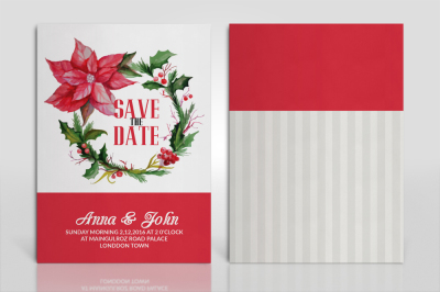 Double Sided Wedding Invitation