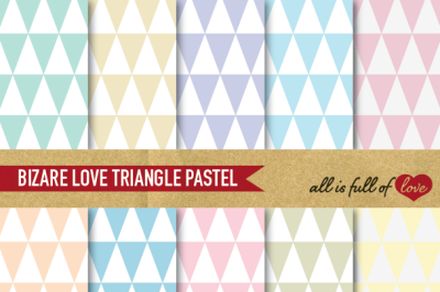 Triangles Paper Pack Pastel Backgrounds