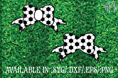 Soccer Bows - SVG, DXF, EPS Cut Files
