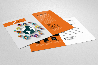 Social Network Business Postcard