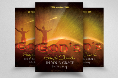 Jesus City Church Flyer Template