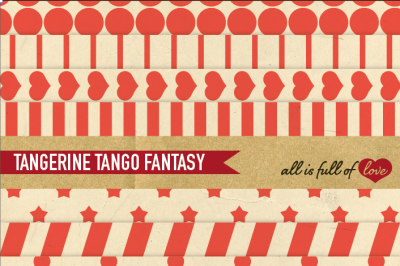Tangerine Tango Digital Background Graphics Retro