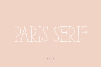 Paris Serif Font Pack