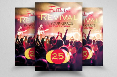Faith and Worship Concert Flyer