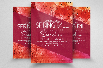 Spring Festival Party Flyer Template