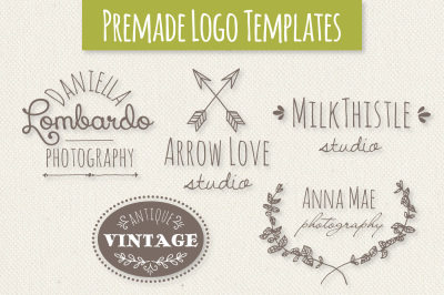 Cute Premade Logo Templates - Set 3
