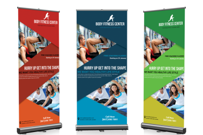 Fitness Roll up Banner