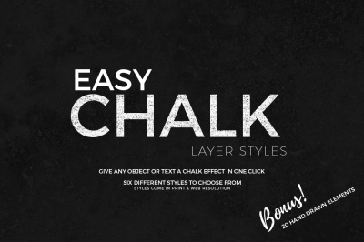 Easy Chalk Layer Styles