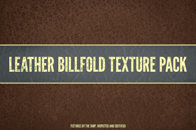 Leather billfold texture pack