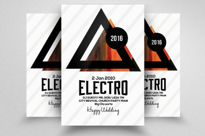 Electro Party Flyer Template