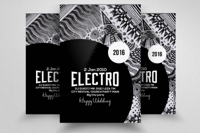 Electro Party Flyer Template