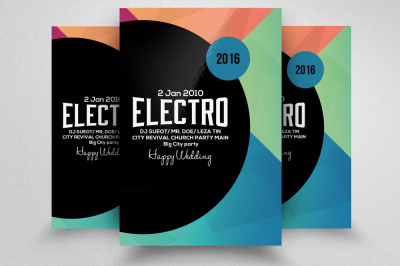 Electro Party Flyer Template