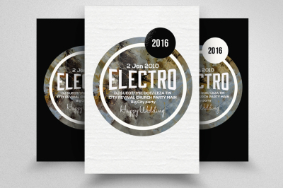 Electro Party Flyer Template