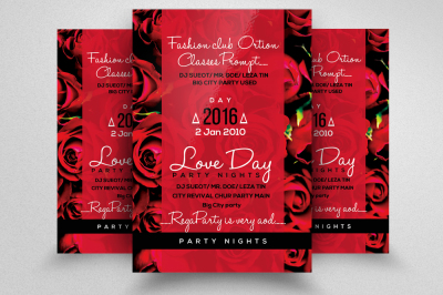 Valentines Day & Wedding Flyer