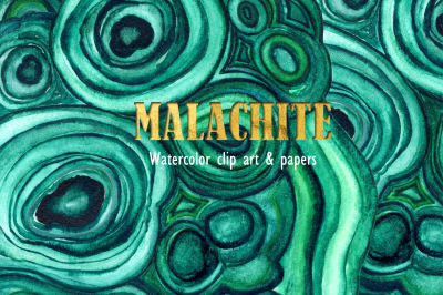 Malachite clip art  & textures