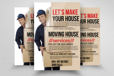 Moving House Services Flyers