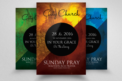 Jesus City Church Flyer Template