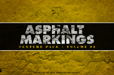 Asphalt markings textures volume 02