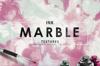 110 Marble Ink Paper Textures