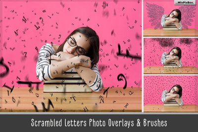 Scrambled Letters Photo Overlays