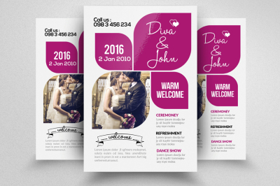 Wedding Invitation Flyer Template