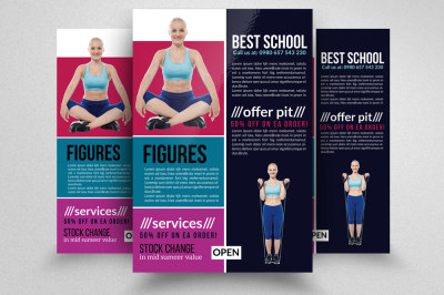 Fitness Body Shape Program Flyers