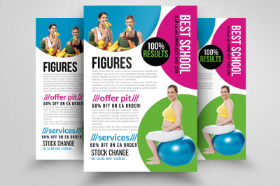 Fitness Body Shape Program Flyers