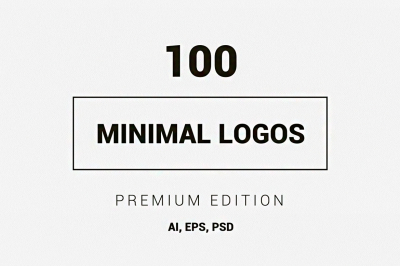 100 Minimal Logos - Premium Kit