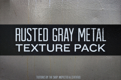 Rusted gray metal texture pack