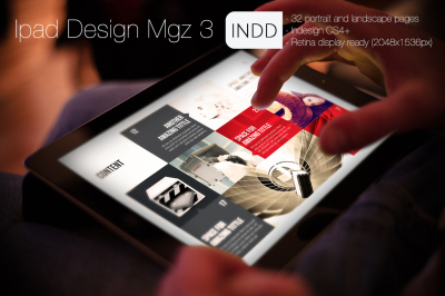 Design Magazine 3 for Tablet Indesign Template