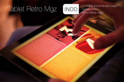 Tablet Retro Magazine Indesign Template